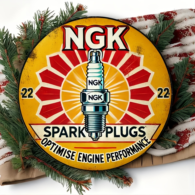NGK Spark Plug Metal Tin Sign, - Vintage Collectible Plates recensie en prijs