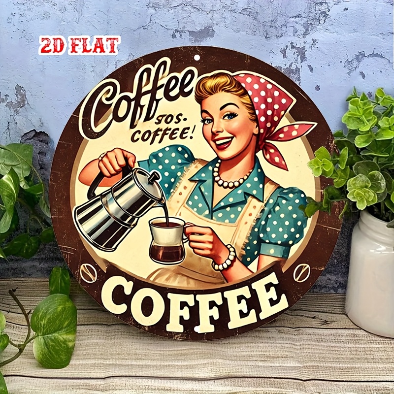 [2D plat] 1pc retro rond alumi - Vintage Collectible Plates recensie en prijs